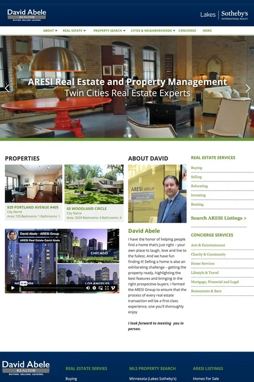 Aresi website local visibility success story preview